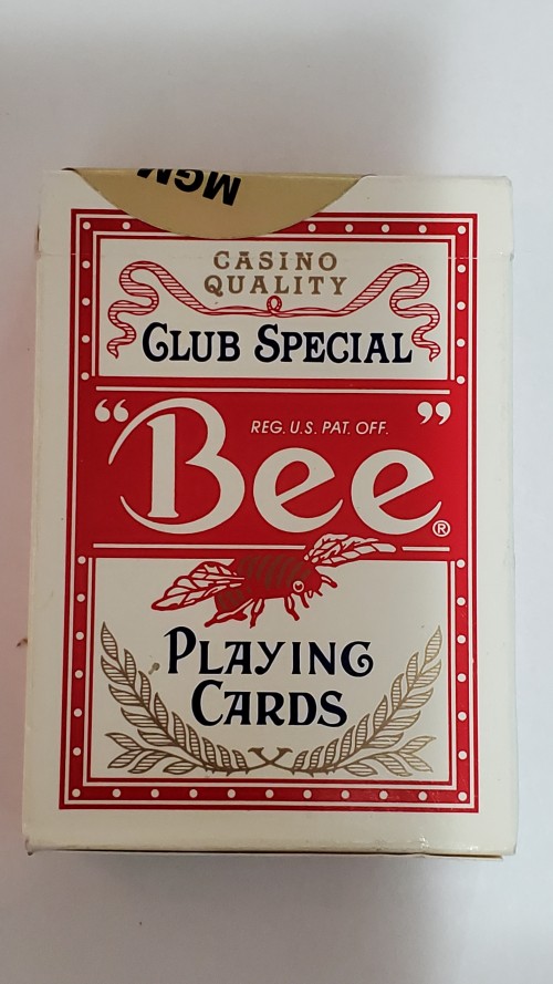 Las Vegas Official Bee Playing Cards, front of the red deck, MGM Grand