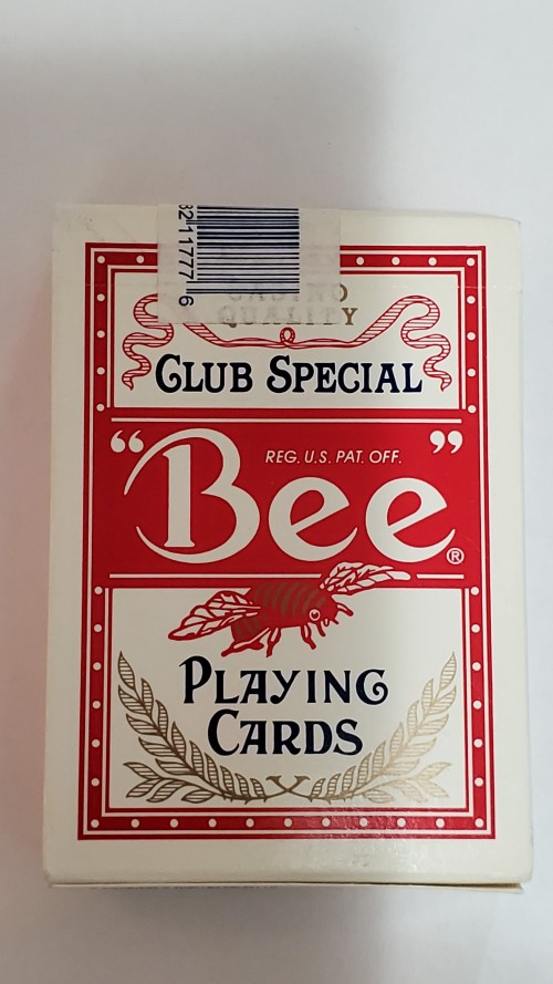 Las Vegas Official Bee Playing Cards front of the deck.